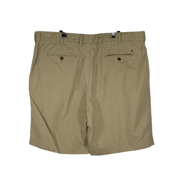 Set Of 3 Tommy Hilfiger Mens Size 40 Chino Shorts Blue Green Beige Flat Front - Picture 10 of 12